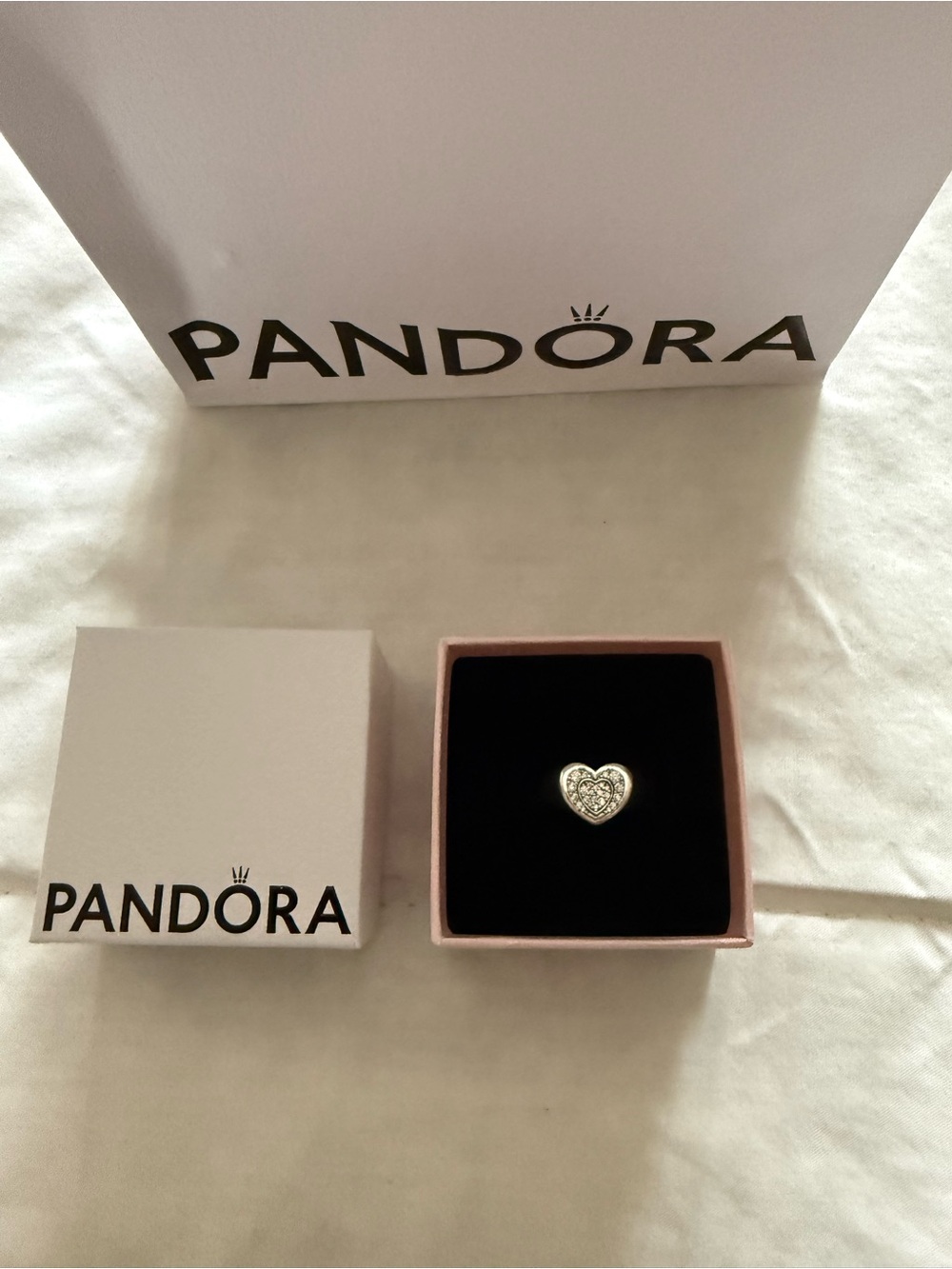 PANDORA Sterling Silver Heart Pinky Ring 3